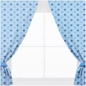 Image of Manchester City FC Repeat Crest Curtains (One Size) (Blue)