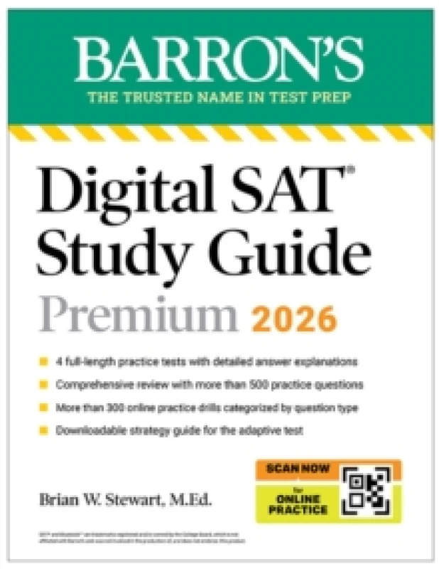 Image of Digital SAT Study Guide Premium, 2026: 3 Practice Tests + Comprehensive Review + Online Practice Paperback / softback