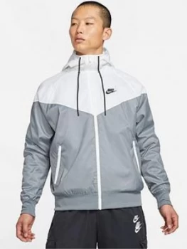 Image of Nike Woven Jacket - Grey/White