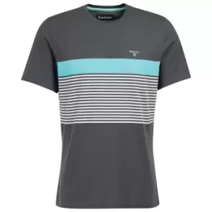 Image of Barbour Mens Braeside Tee Charcoal Medium