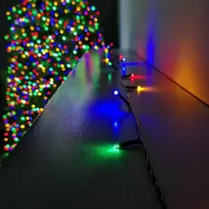 Image of 200 LED 20m Premier Christmas Outdoor 8 Function Battery Timer Lights Multicoloured