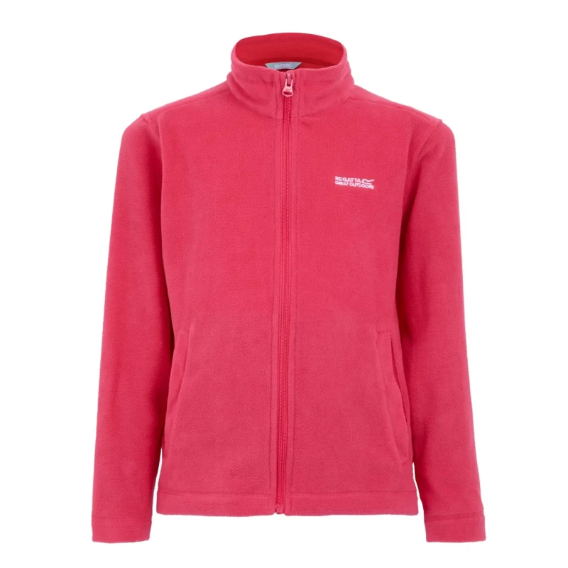 Image of Children's zipped fleece Regatta King II Rose Unisex 13 ans