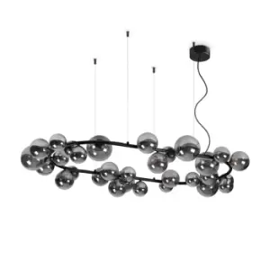 Image of PERLAGE 30 Light Globe Pendant Ceiling Light Black