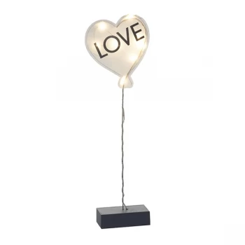 Image of Light Up Heart Shape Fabric Love Balloon By Heaven Sends