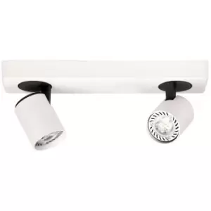Image of Italux Elvira - Modern Spotlights White, Black 2 Light with Aluminum, White Shade, GU10