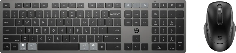 Image of HP 720 Wireless Keyboard and Mouse Combo Wireless Keyboard - Black