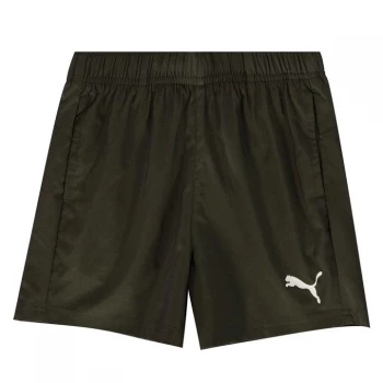 Image of Puma Essential Logo Shorts Junior Boys - Forest Night
