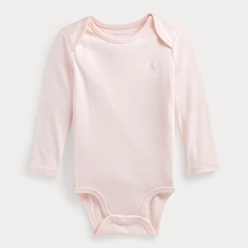 Image of Ralph Lauren Girls Baby Essential Bodysuit - Delicate Bodysuit - 9 Months