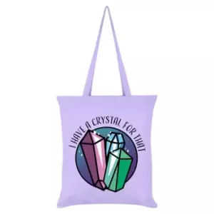 Image of Grindstore I Have A Crystal For That Tote Bag (One Size) (Lilac)