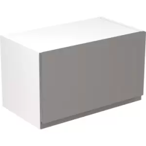Image of Kitchen Kit Flatpack J-Pull Kitchen Cabinet Wall Bridge Unit Super Gloss 600mm in Dust Grey MFC