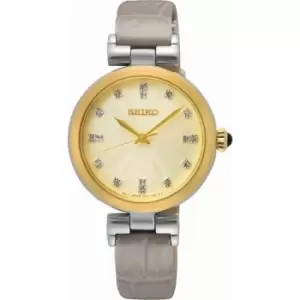 Image of Ladies Seiko Gold Plated Stainless Steel Conceptual Conceptual