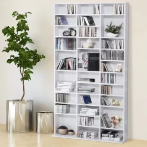 Image of HOMCOM 195Hx102Wx23.5D cm Wooden Bookcase-White