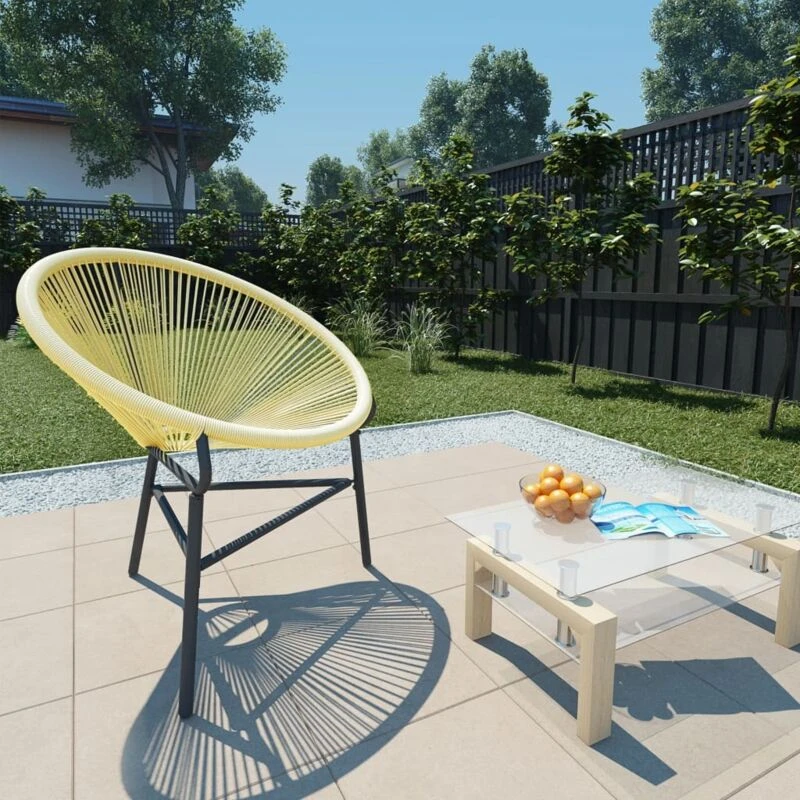 Image of VIDAXL Garden Acapulco Chair Poly Rattan Beige vidaXL 8720286150016