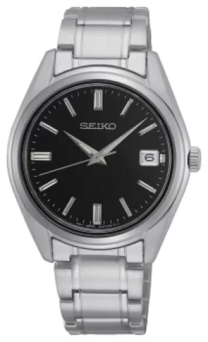 Image of Seiko Conceptual Mens Quartz, Stainless Steel, Black Dial Watch
