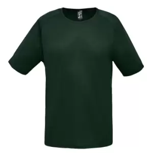 Image of SOLS Mens Sporty Short Sleeve Performance T-Shirt (L) (Forest Green)