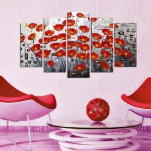 Image of 5PMDF-36 Multicolor Decorative MDF Painting (5 Pieces)