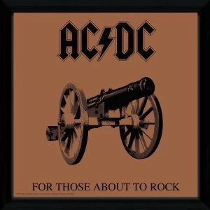 Image of AC/DC For Those About To Rock 12" x 12" Framed Album Cover