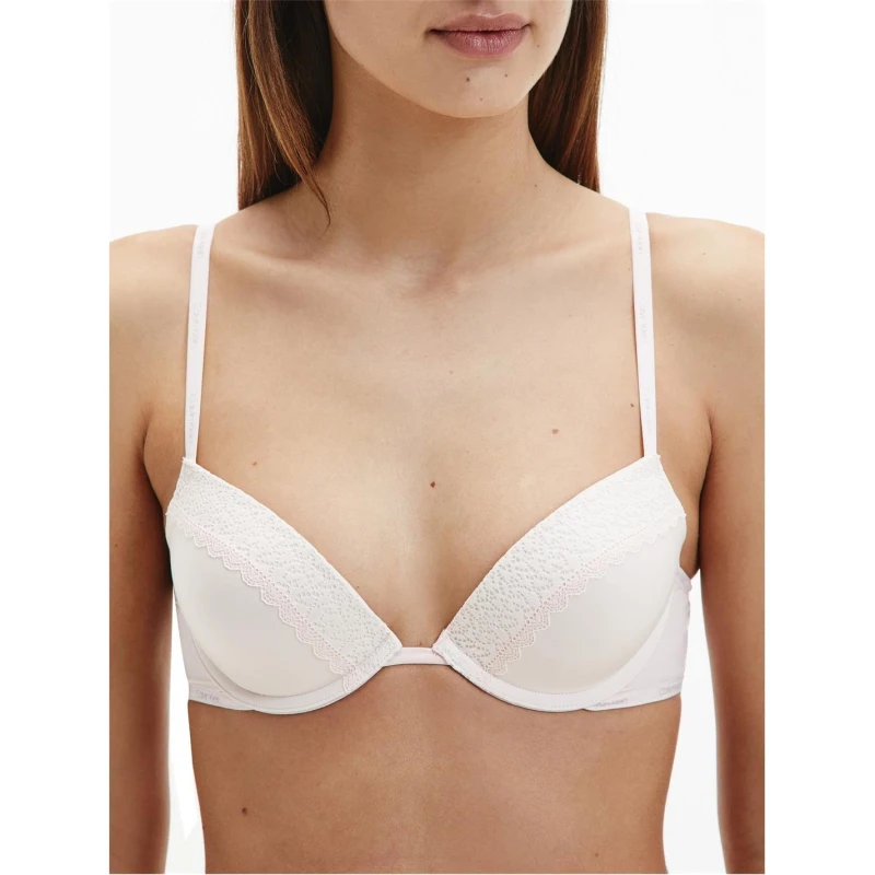 Image of Calvin Klein Calvin Flirty Plunge Bra - White White 30C