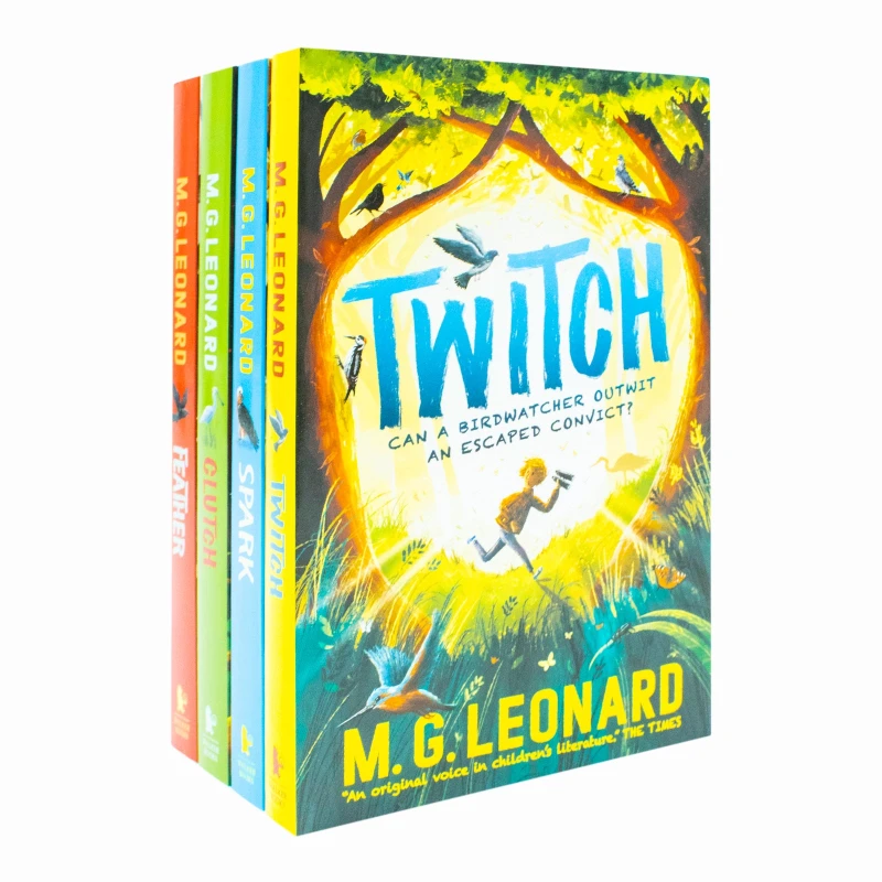 Image of The Twitchers Series 4 Books Collection Set (Twitch, Spark, Clutch & Feather) M. G. Leonard Books
