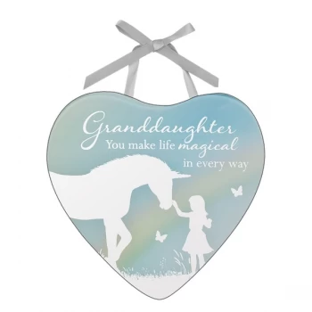 Image of Reflections of The Heart Plaque - Granddaughter