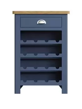 Image of K-Interiors Fontana Wine Cabinet - Blue