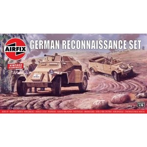 Image of German Reconnaissance Set 1:76 Vintage Classic Military Air Fix Model Kit