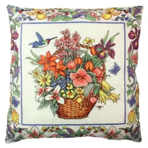 Image of A11839 Multicolor Cushion Flower Basket 2
