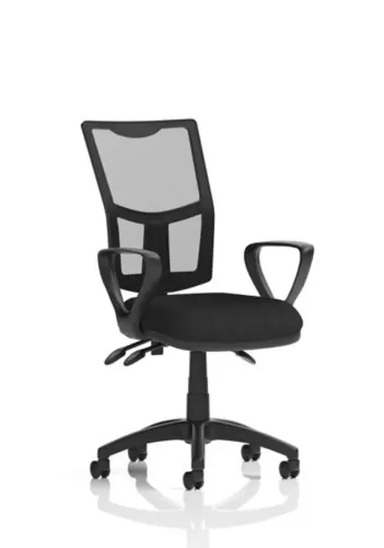 Image of Eclipse Plus III Mesh Back With Black Seat With Loop Arms