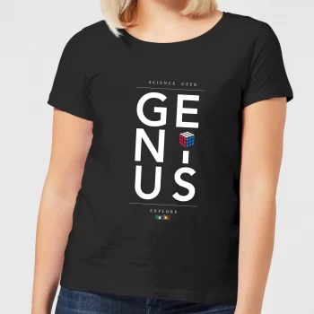 Image of Genius Rubik's Black Womens T-Shirt - Black - XL