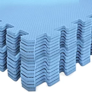 Image of Floor Protection Mat 16Pcs Blue 45x45cm