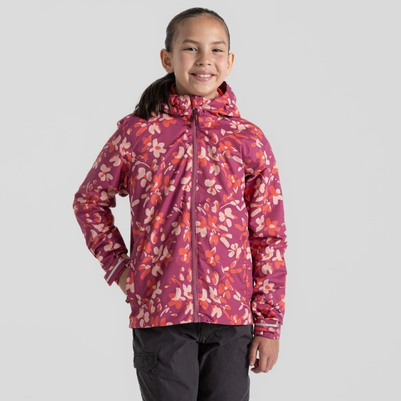 Image of Craghoppers Sylvie Jacket Duskhibprint unisex 7-8yrs