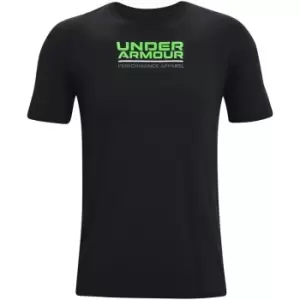 Image of Under Armour Armour Multi Box Logo T Shirt Mens - Black