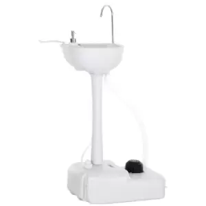 Image of Outsunny Portable Camping Sink with Towel Holder