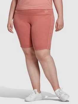 Image of adidas Originals New Neutral Cycling Short - Plus Size - Pink, Size 1X, Women