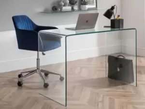 Image of Julian Bowen Amalfi Clear Glass Desk