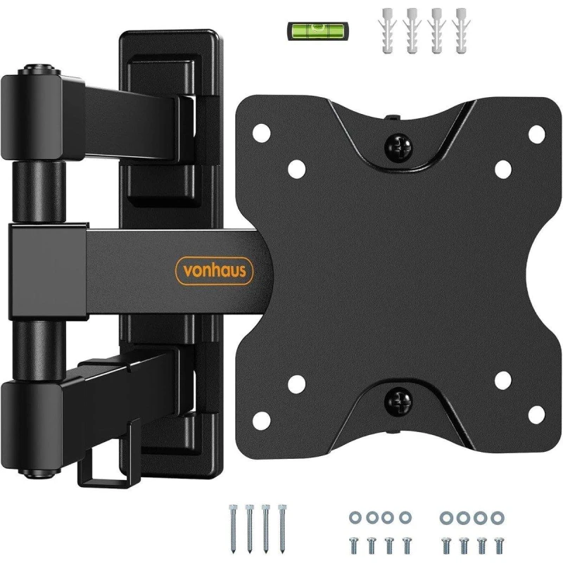 Image of VonHaus Full Tilt, Swivel & Extension Articulating TV Wall Bracket Black unisex