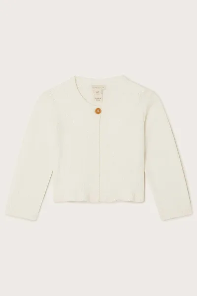 Image of Baby Crochet Chenille Cardigan