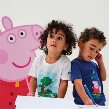 Image of Regatta Peppa Pig Organic Cotton T-Shirt - White