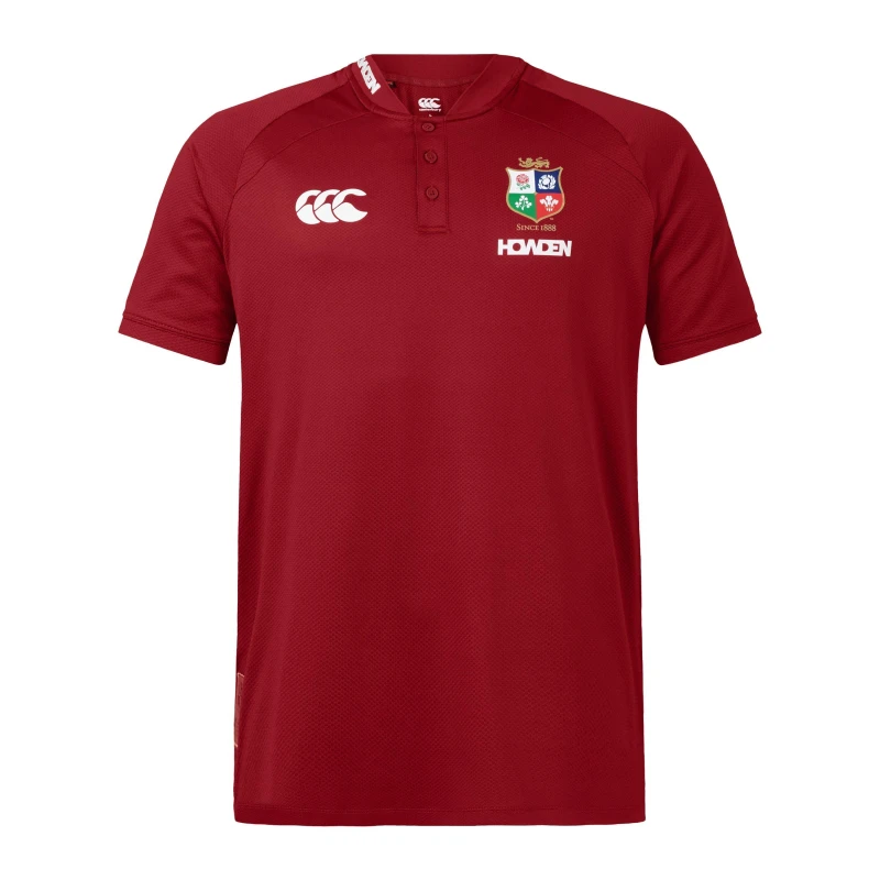 Image of Canterbury British and Irish Lions Polo Shirt 2024 Adults - Red Red S