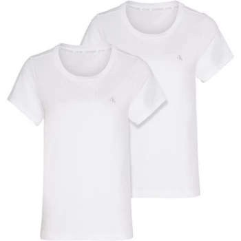 Image of Calvin Klein S/S Crew Neck 2PK - White