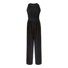 Image of Mela London Navy Keyhole Jumpsuit - 8