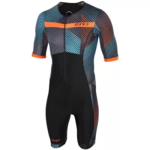 Image of Zone3 Activate Plus Momentum Short Sleeve Tri Suit - Black
