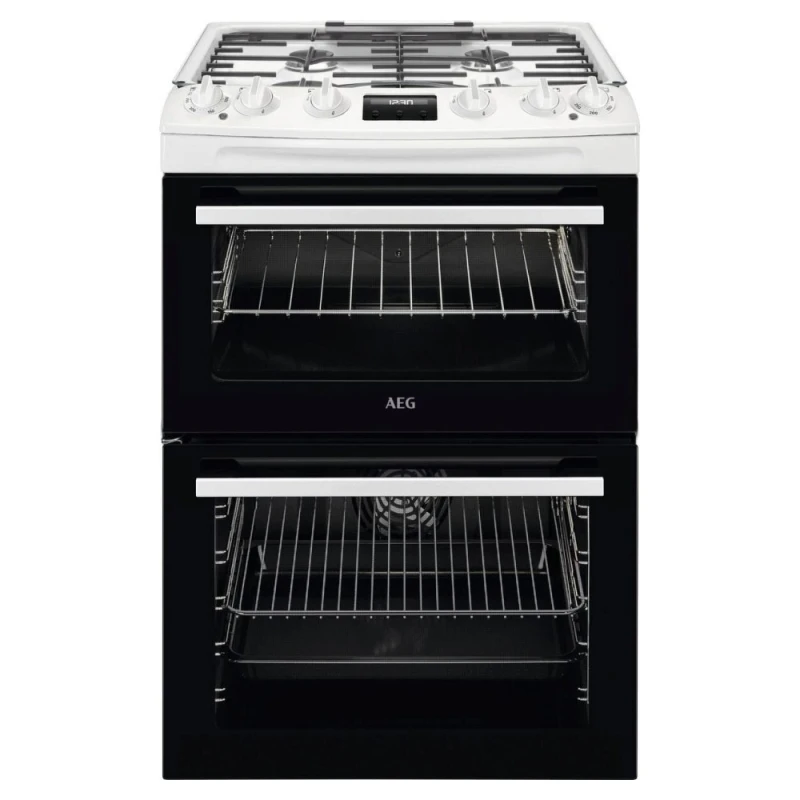 Image of AEG CKX6540ACW 60cm Dual Fuel Cooker - White 948905191 White