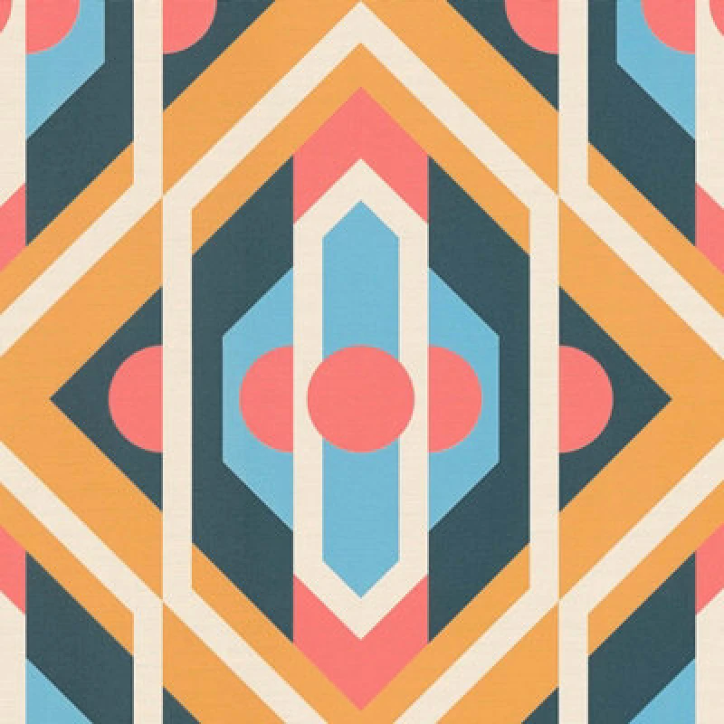 Image of As Creation Bricoflor Non-Woven Wallpaper, Retro Wallpaper In Blue - 8,50 X 0,53 M