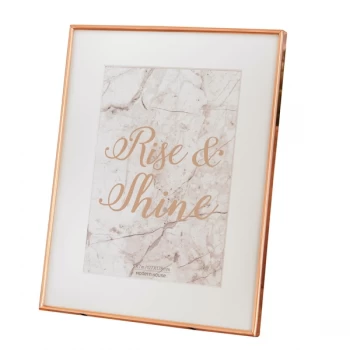 Image of 5" x 7" - HESTIA White & Copper Metal Frame - Rise & Shine