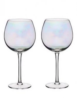 Image of Kitchencraft Barcraft Set Of Two Iridescent Gin Glasses