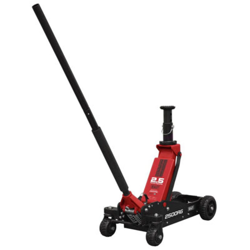 Image of Sealey Big Wheel Hybrid Trolley Jack for Off Road Vehicles and Vans 2.5 Tonne