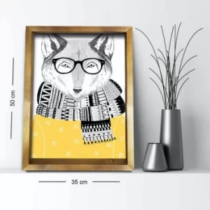 Image of 3550AHS-006 Multicolor Decorative Framed MDF Painting