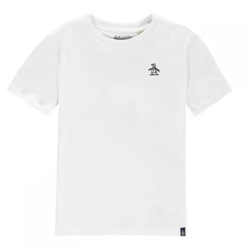 Image of Original Penguin Classic Logo T-Shirt - Brigt White