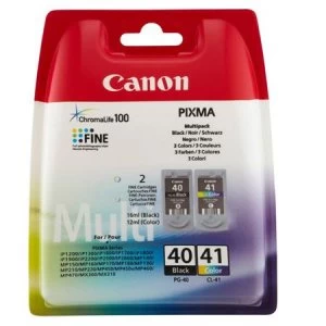 Image of Canon PG40/CL41 Ink Cartridges Multipack